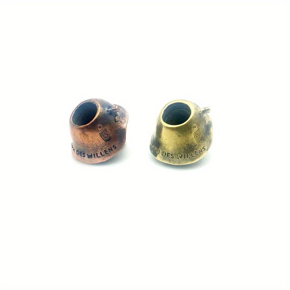 Outdoors DIY Tools EDC White Brass Copper Skull Knife Beads Lanyard Pendants Key Rings Accessories