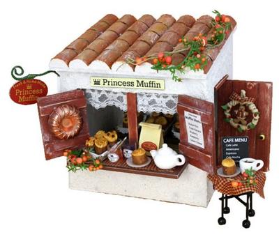 Billy Handmade Dollhouse Kit Cottage Kit Muffin Shop 8721