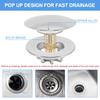 Bathtub Drain Stopper Universal Pop Up Drain Plug Rustproof Bath Tub Drain Stopper Bathtub Stopper Bath Plug Bathroom Filter New