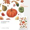 Halloween Fall Canvas Painting Thanksgiving Autumn Posters and Prints Watercolor Wall Pumpkin Art Pictures for Living Room Decor