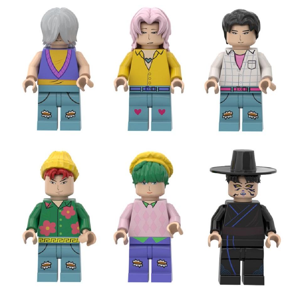 Produkt Kpop Devil Hunter Mini-Actionfigur Bausteine Spielzeug Anime Peripherie Schreibtischdekoration Sammlung Weihnachtsgeschenk