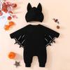 HarnyLoom Kids' Bat Costume, Baby Bat Pumpkin Devil Costume, Cute Cosplay for Boys and Girls, Perfect for Halloween Parties, Christmas, Events,