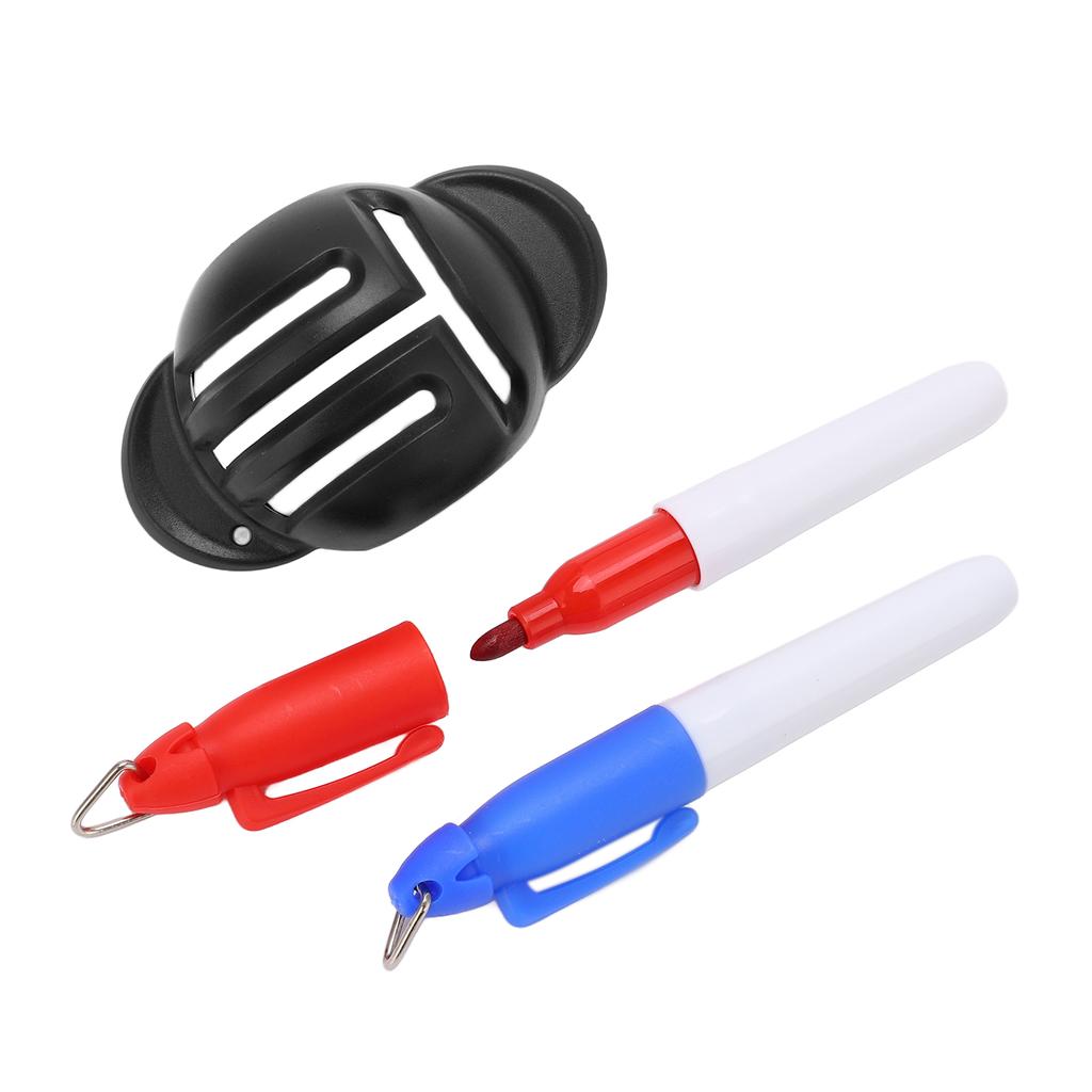 Golf Line Drawing Device Marker Stencil Golf Ball Triple Track 3 Line Marker for AlignmentBlack