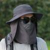 Summer Bucket Hat Sunscreen Mask Hat Integrated Sun Hat Face Cover Ultraviolet Outdoor Mining Work Site Tea Hat