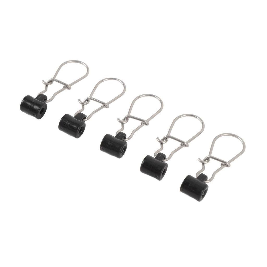 50PCS Fishing Line Sinker Slides Stainless Steel Double Lock Heavy Duty Sinker Slider with Box