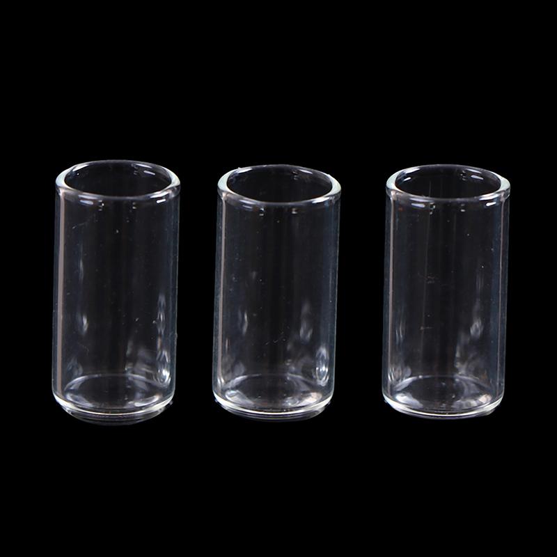 3Pcs 1: 12 Dollhouse Miniature Glass Bottle Kitchen Living Room Accessories