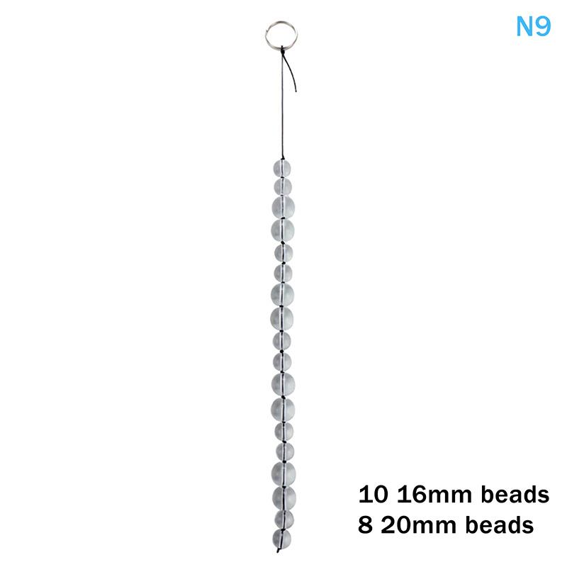 Crystal Glass Anal Massager Beads Inserted Plug BDSM Erotic Pull Beads Vaginal Balls Butt Plug Toys for Sensual Exploration