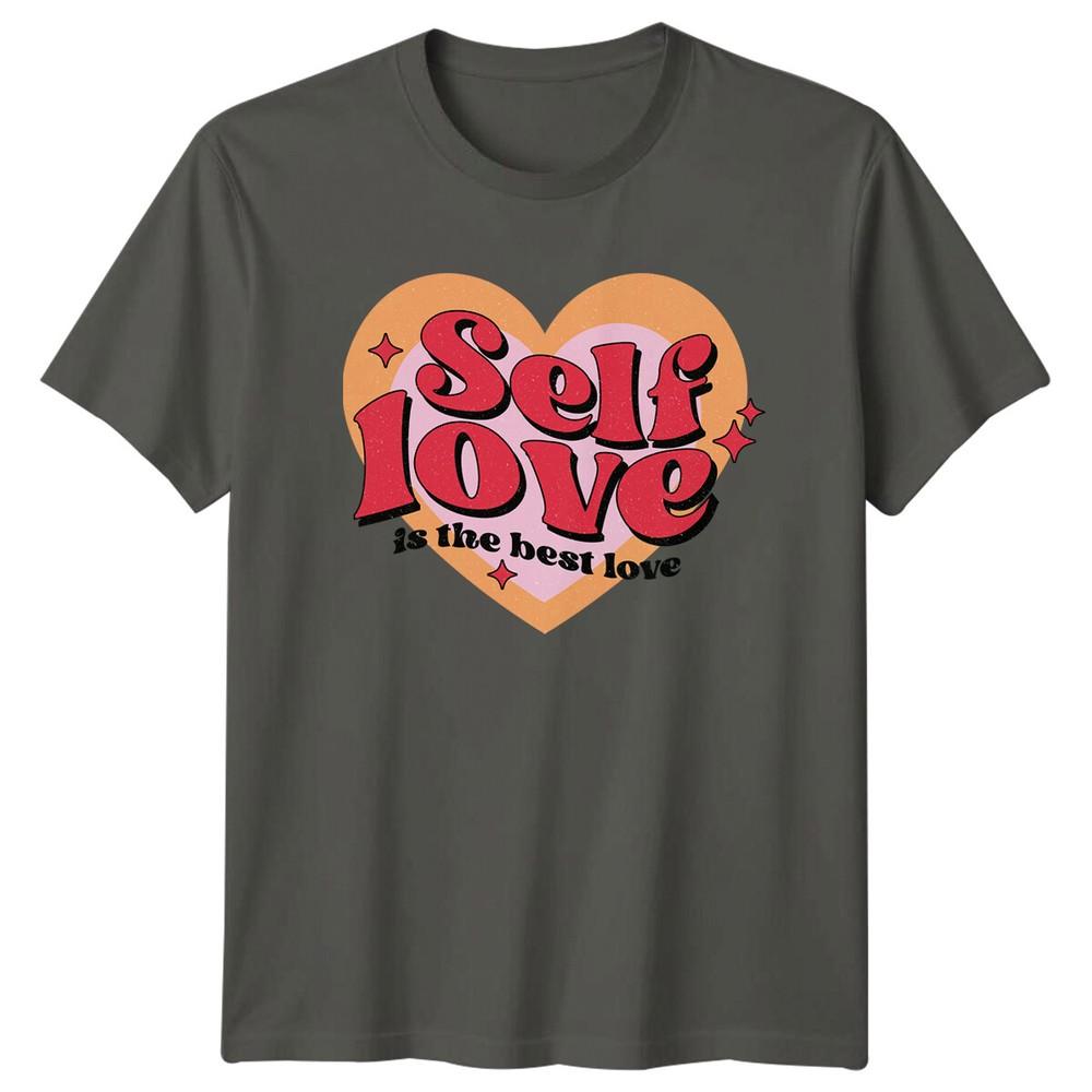Self Love Is The Best Love Feminism Retro Graphic TShirt