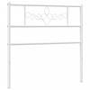 VidaXL White Metal Headboard 75 Cm 355342