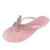 Transparent Beach Cool Slippers Pinch Flip-Flops Jelly Pvc Flat Bottom Cool Slippers Y2