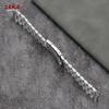 Zilver Goud Zwart Roestvrij Staal Horlogeband 16mm 18mm 20mm 22mm 24mm Gebogen Eind Band Vervanging Polsband Armband met Gereedschap