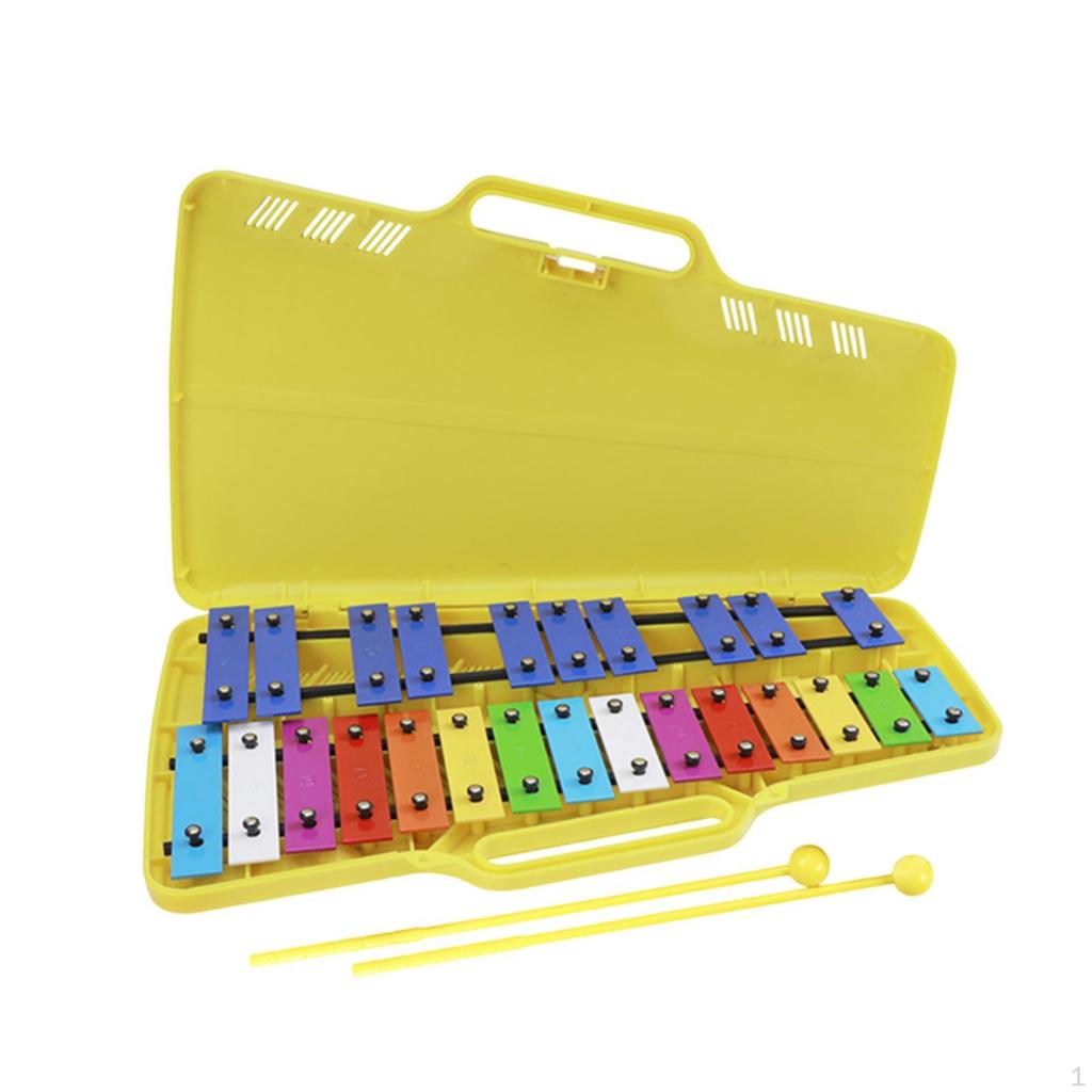 Children's Xylophone Music Instrument 25 Note Glockenspiel for Early Learning