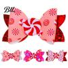 Glitter Hair Accessories for Girls Christmas Candies Bow Clip Women Girls, Sweet Hairpins, Artificial Leather Small Barrettes Daily Wear Clip,