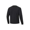 Li-Ning Solid Color Fleece Warm Pullover Sweatshirt Men Sweatshirts Black AWDT789-3
