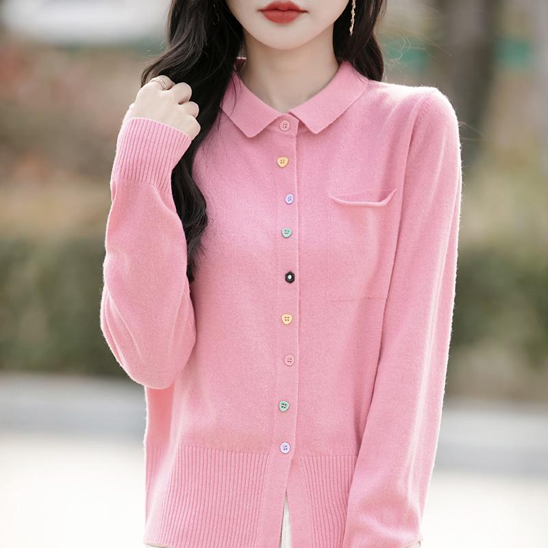 Dámský lehký kardigan z 50% vlny a 50% morušového hedvábí - všestranný úplet na 4 sezóny pro celoroční pohodlí a styl