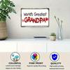 **Best Grandpa Metal Sign 8x12 Vintage Farmhouse Wall Art for Home Garden Bathroom Decor**