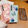 Butterfly Print Case For Samsung S26 S25 S24 Ultra S23 S22 S21 FE A54 A15 A35 A55 A16 A26 A36 A56 A17 A37 A57 5G Clear Card Slot Back Cover