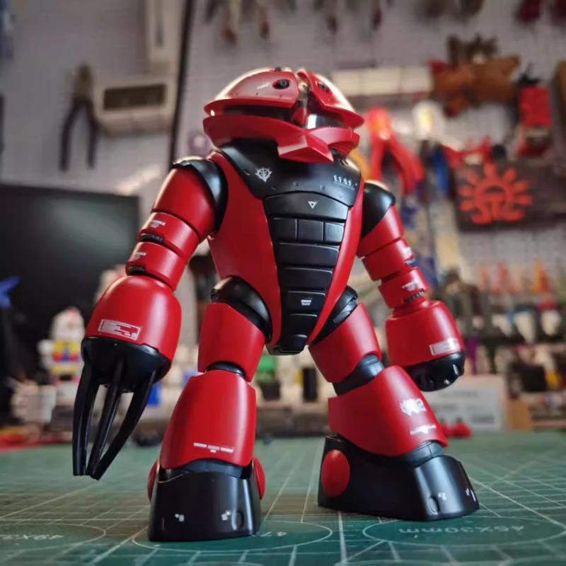 HG 1/144 MSM-04 Red Acguy Char Color Assembly Model Kit Anime Mecha Action Figure With Water Slide Decals Boy Toy Ornament Gift