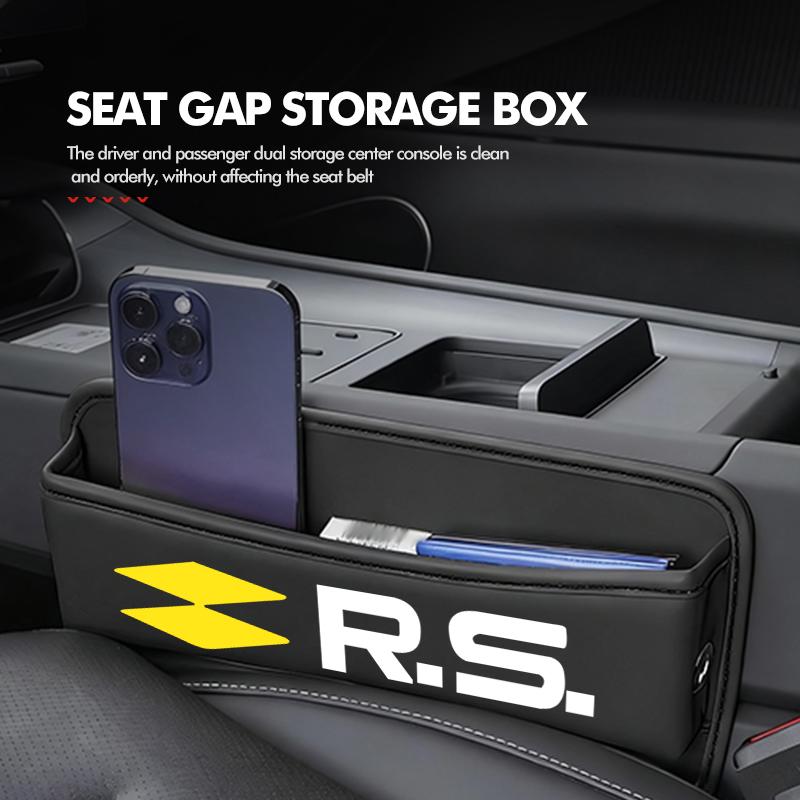 Car Seat Gap Plug Filler Phone Holder Organizer Storage Box For Renault Symbol Clio 3 4 Sparco Dacia RS Megan Scenic EspaceS