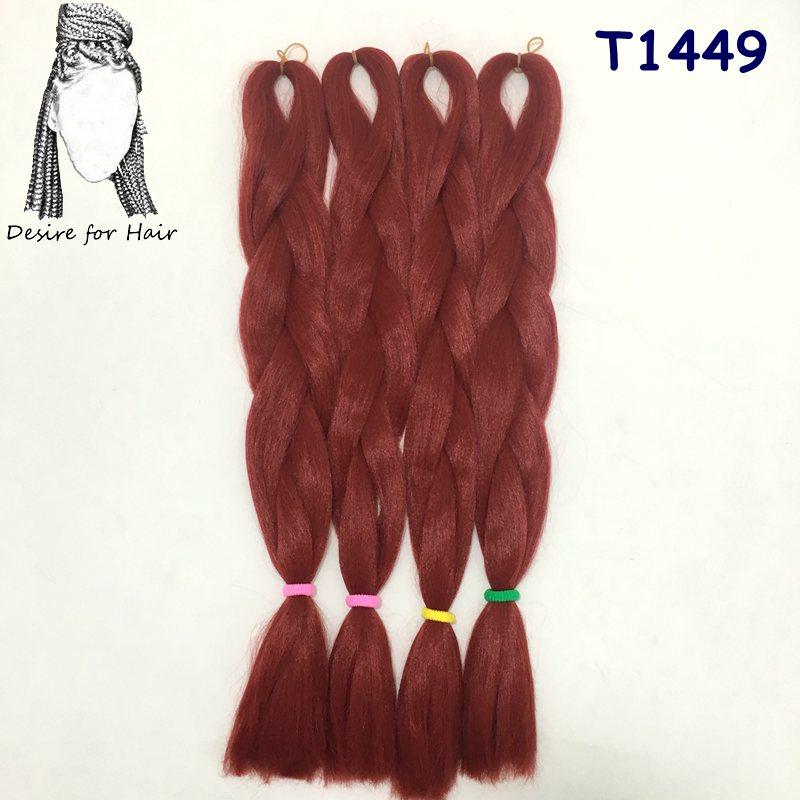 Große Menge auf Lager 24 Zoll 80g Weiche Seidige Synthetische Haarverlängerungen für Häkelzöpfe Haarherstellung Jumbo Braiding Synthetisch