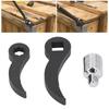1/2in Square Serrated Adapter Pry Bar CR  Steel Crown Adapter Head Tool  Tight Spaces