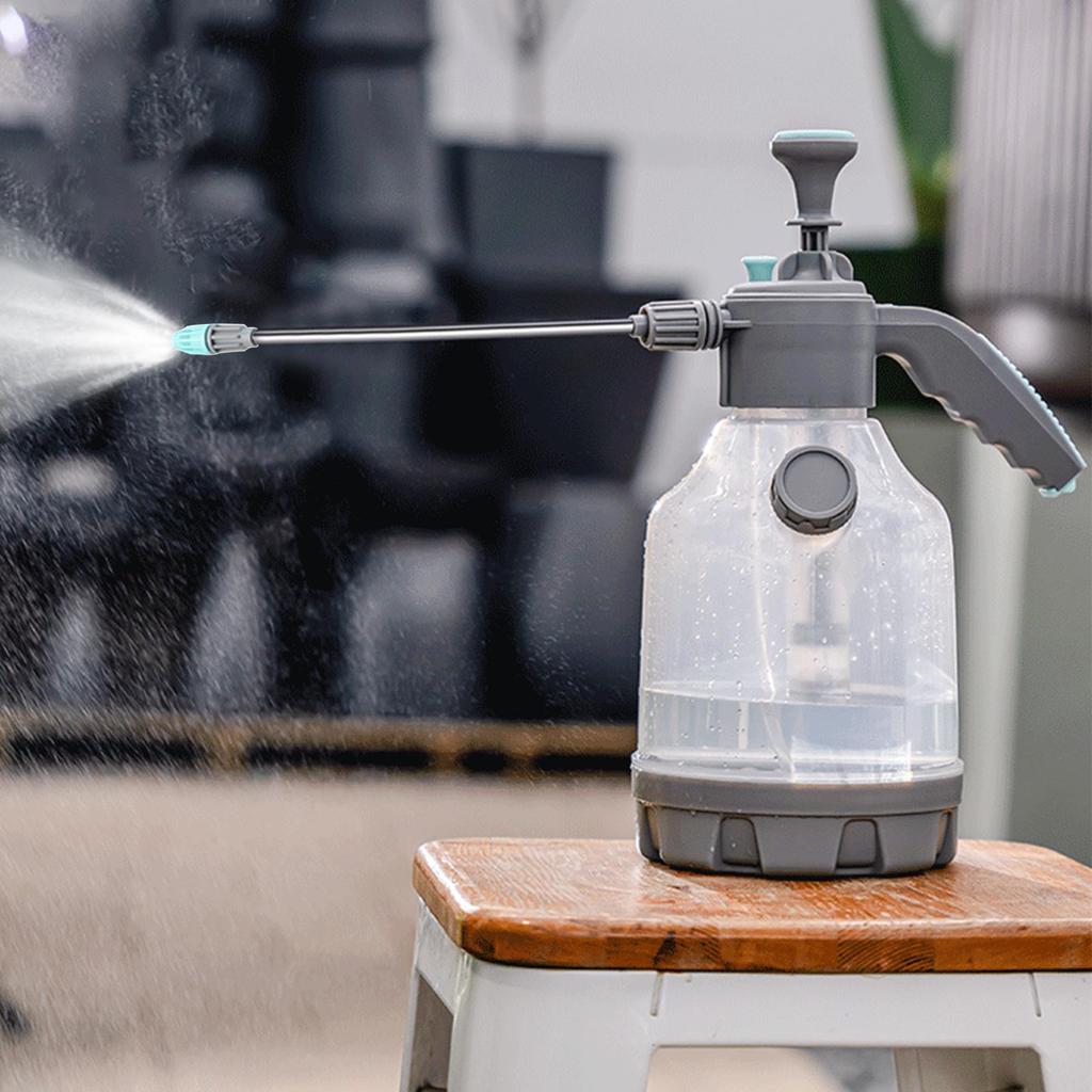 3L Hand Pump Spray Watering Can Bottle Non-Slip Handle Tank With Extended Rod Water Hose Nozzle Bottle Watering Can