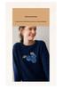 Lekasha Cashmere Blueberry Jacquard Round Neck Loose Warm Sweater