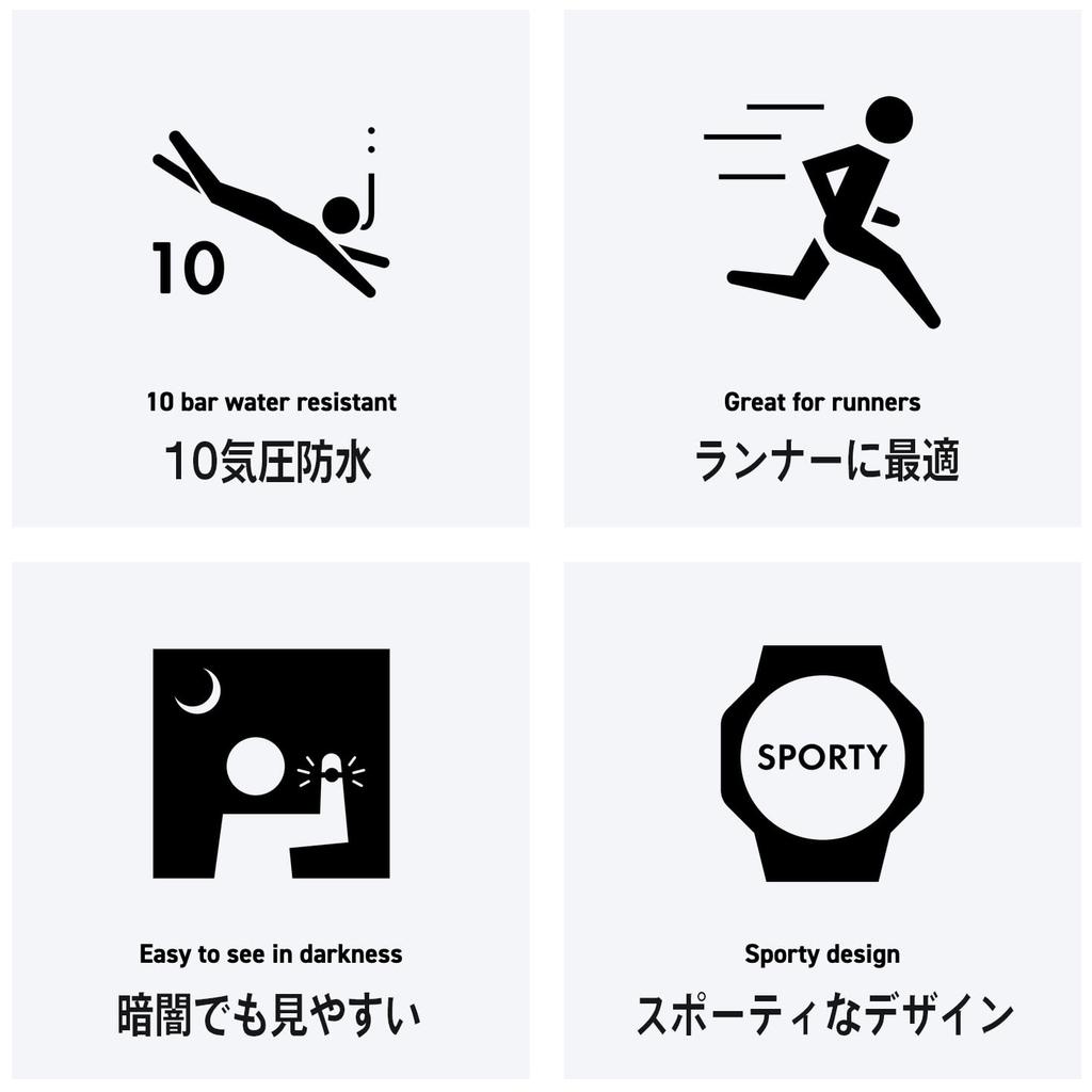 CASIO Sports Gear LWS-1200H Günstige Casio Laufen Joggen Sport 60-Runden-Speicher Wasserdicht Leicht (Schwarz/Rosa)