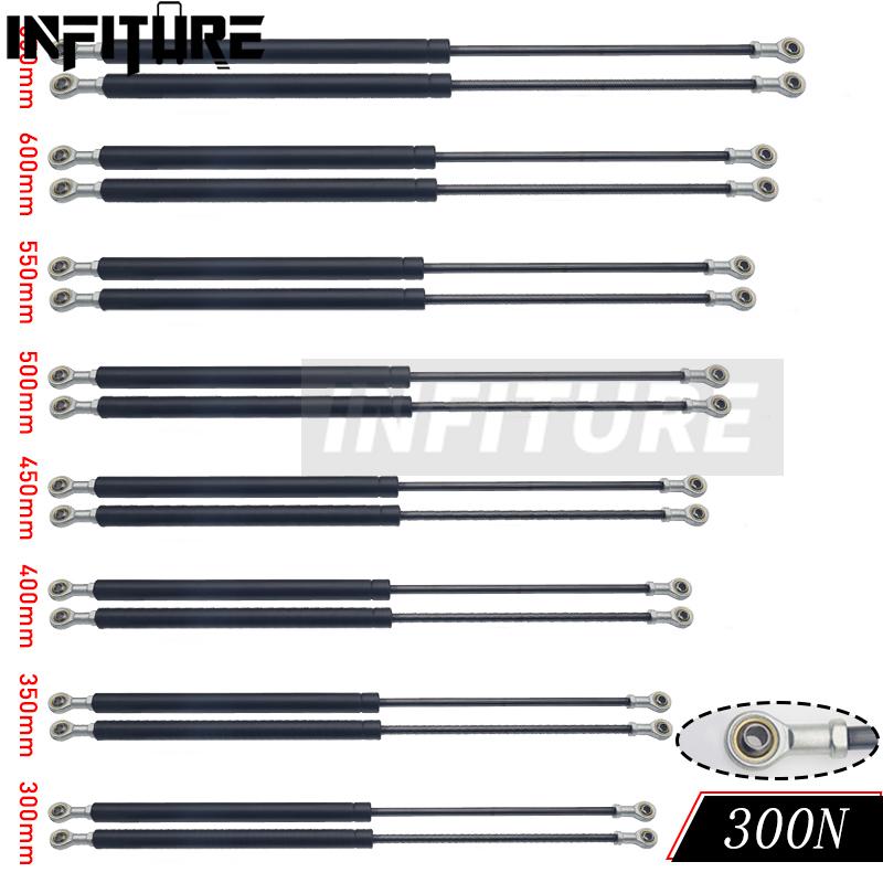2pcs 300/350/400/450/500/550/600mm 300N Car Gas Struts Spring Shocks Lift Supports RV Windows Storage Damper Camper Back Window
