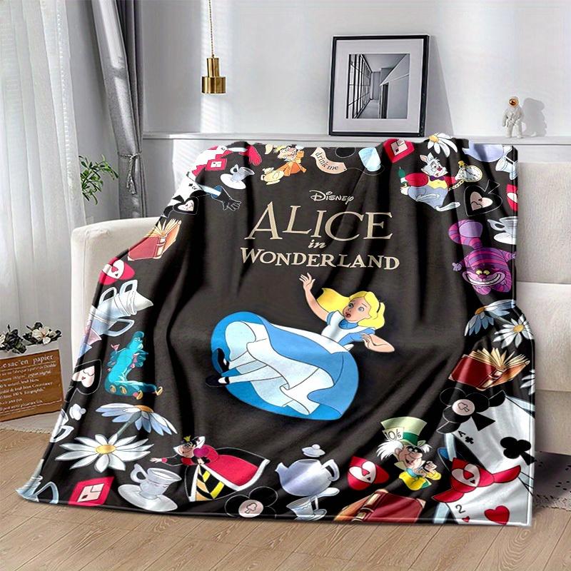 

1pc, Disney s Alice in Wonderland Home Decor Blanket, Flannel Throw, Living Room, Bedroom, or Outdoor Adventures. Perfect as a Sofa Blanket 80x120cm