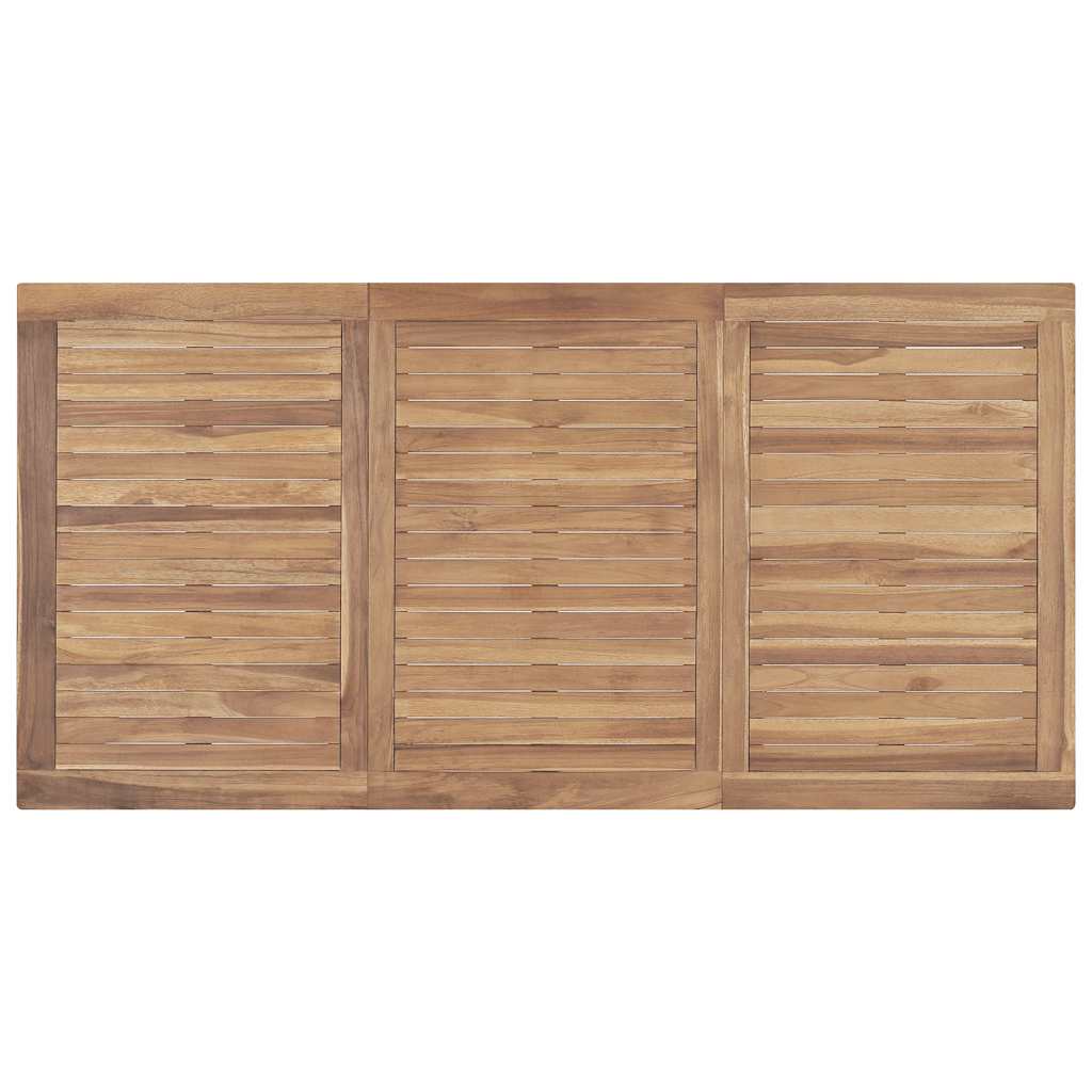 Garden Dining Table 160x80x77 cm Solid Teak Wood