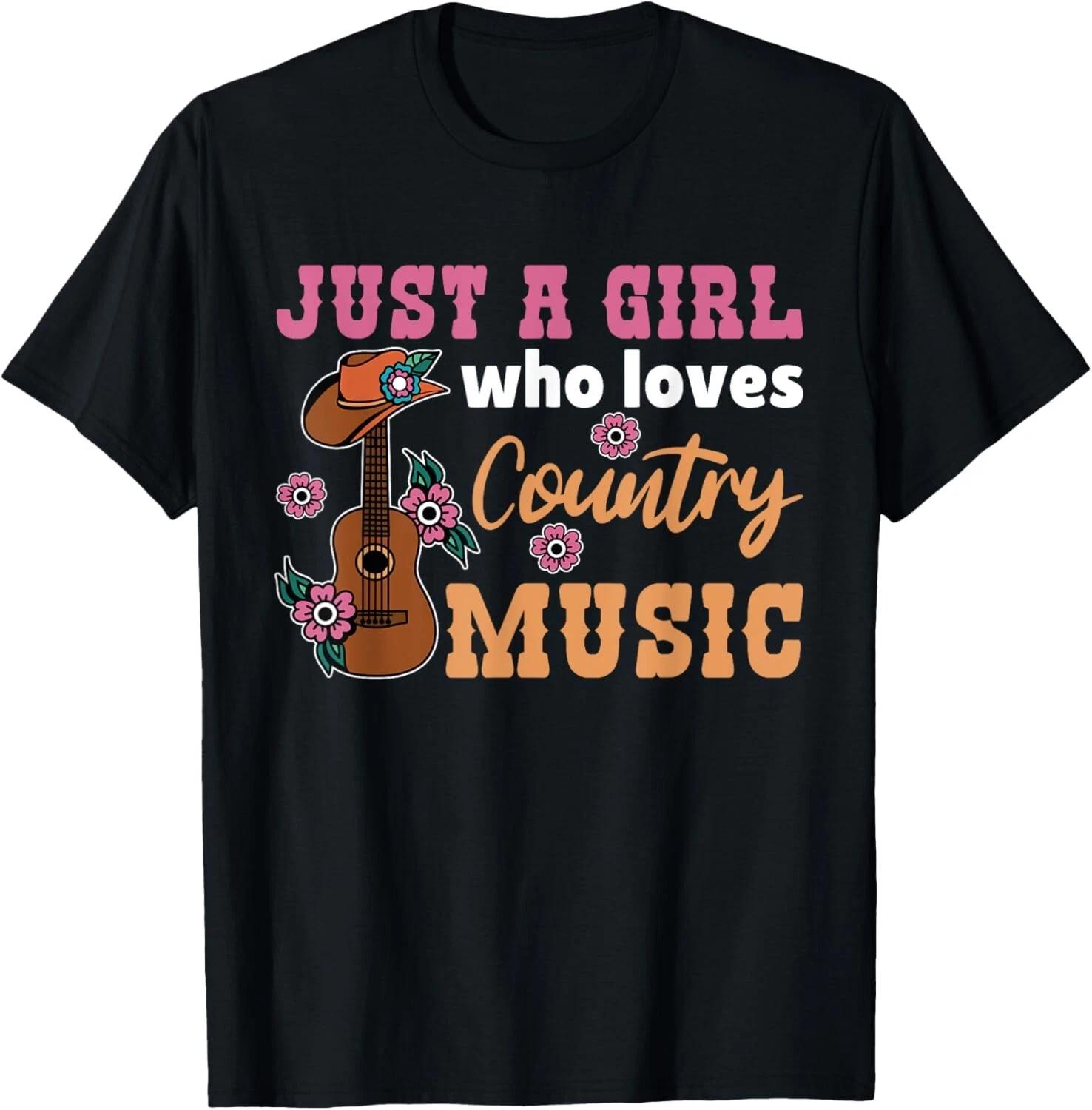 Just A Girl Who Loves Country Music Tee Gift Unisex T-Shirt L