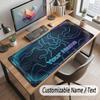 Neon Colorful Theme Customized Mouse Pad Personalized Print Name Text Desk Mat For Home Office Table Decor