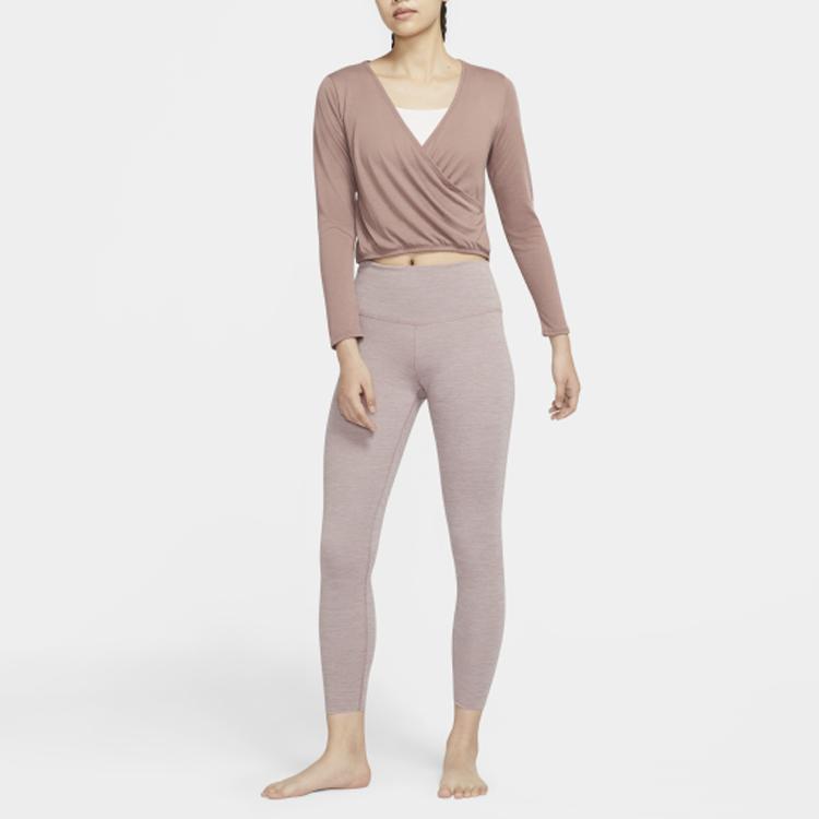 Nike Luxe Solid Color Casual Yoga Leggings Women leggings Light-Purple CJ3802-298