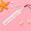 4PCS Multifunctional Creative Retro Hollow Metal Ruler Drawing Bookmarks School Line Template Patchwork Spirograph