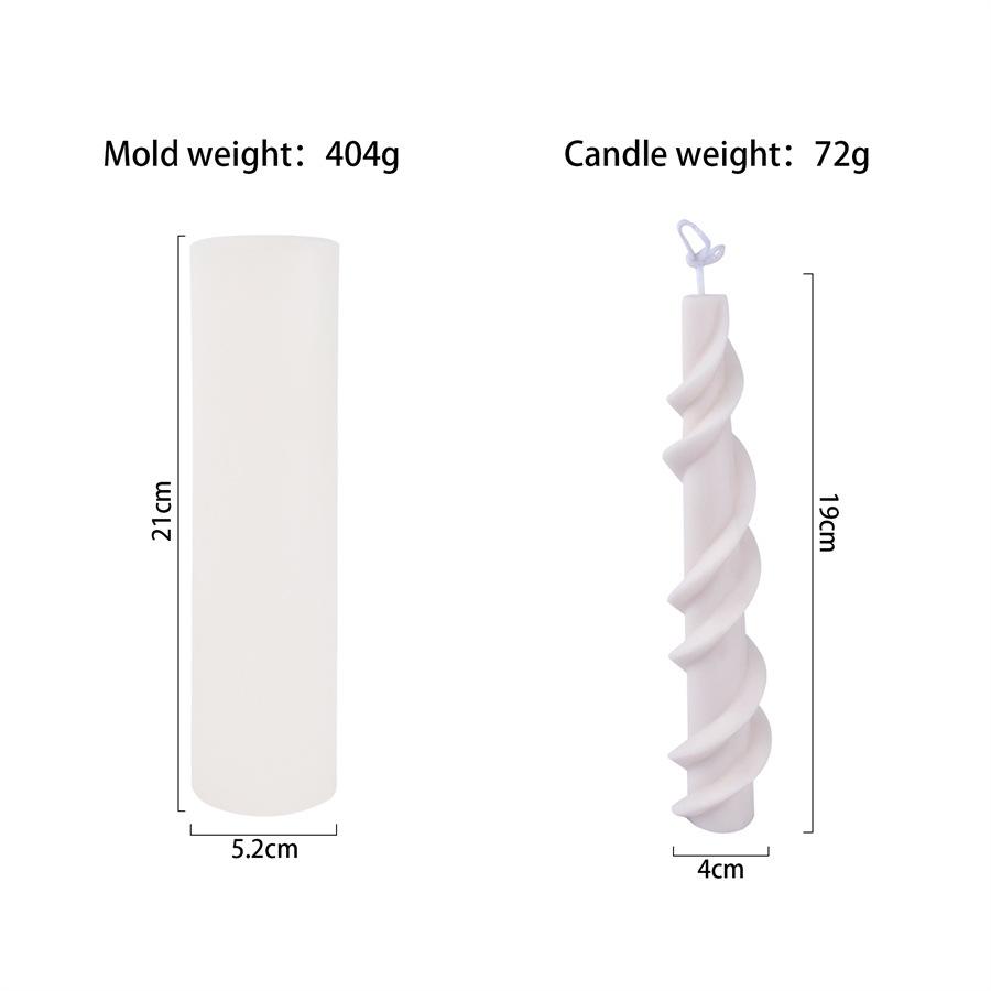 Stampo in Silicone per Candela Cilindrica a Strisce Fatto a Mano per Fare Candele Profumate Stampo in Cera DIY Resina Epossidica Cristallo Artigianato Stampi Decorazione per la Casa