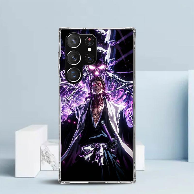 

Aizen Sousuke Bleach Phone Case For Samsung Galaxy S24 S25 Edge S26 Ultra S22 S23 Plus S21 + S20 FE Soft TPU Back Cover Galaxy S Samsung S24 Ultra