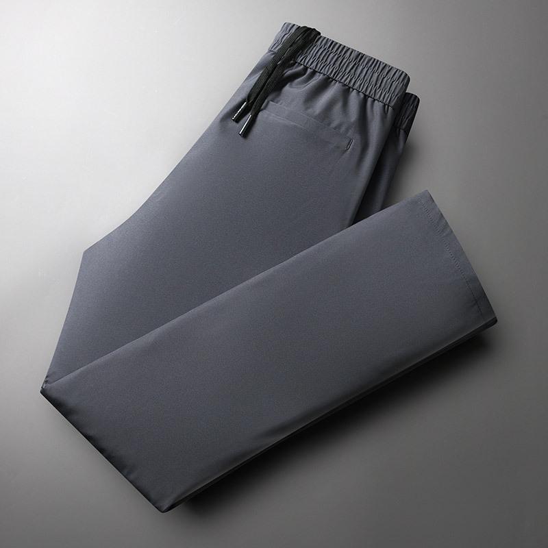 

Мужские зимние утепленные брюки из гусиного пуха, устойчивые к сминанию - Теплые, повседневные и защищающие от холода M темно-серого