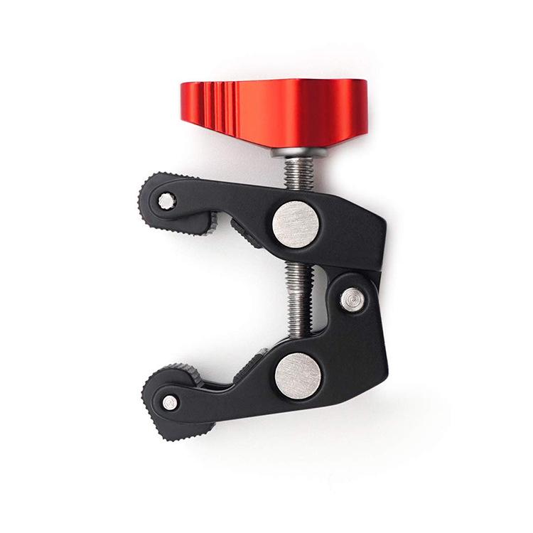 Super Clamp Camera Clamp Mount Monitor 360° Ballhead Magic Arm Double Ball Head Adapter for DSLR Camera/Gopro/LED Lights/phone