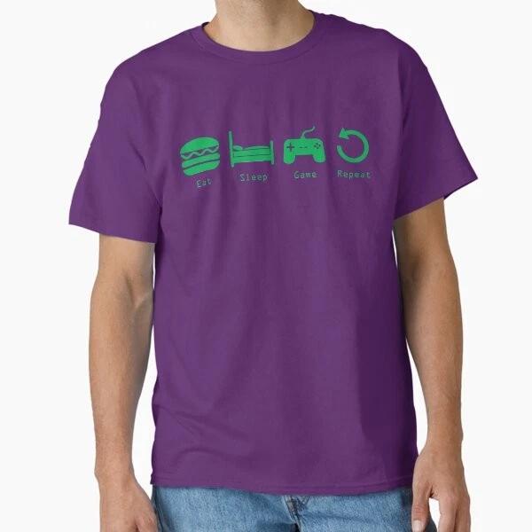 Eat Sleep Game Repeat Classic TShirt Made In UsaAus TShirt S2xl S