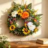 Colorful Eucalyptus Wreath Front Door Hanging Home Decor