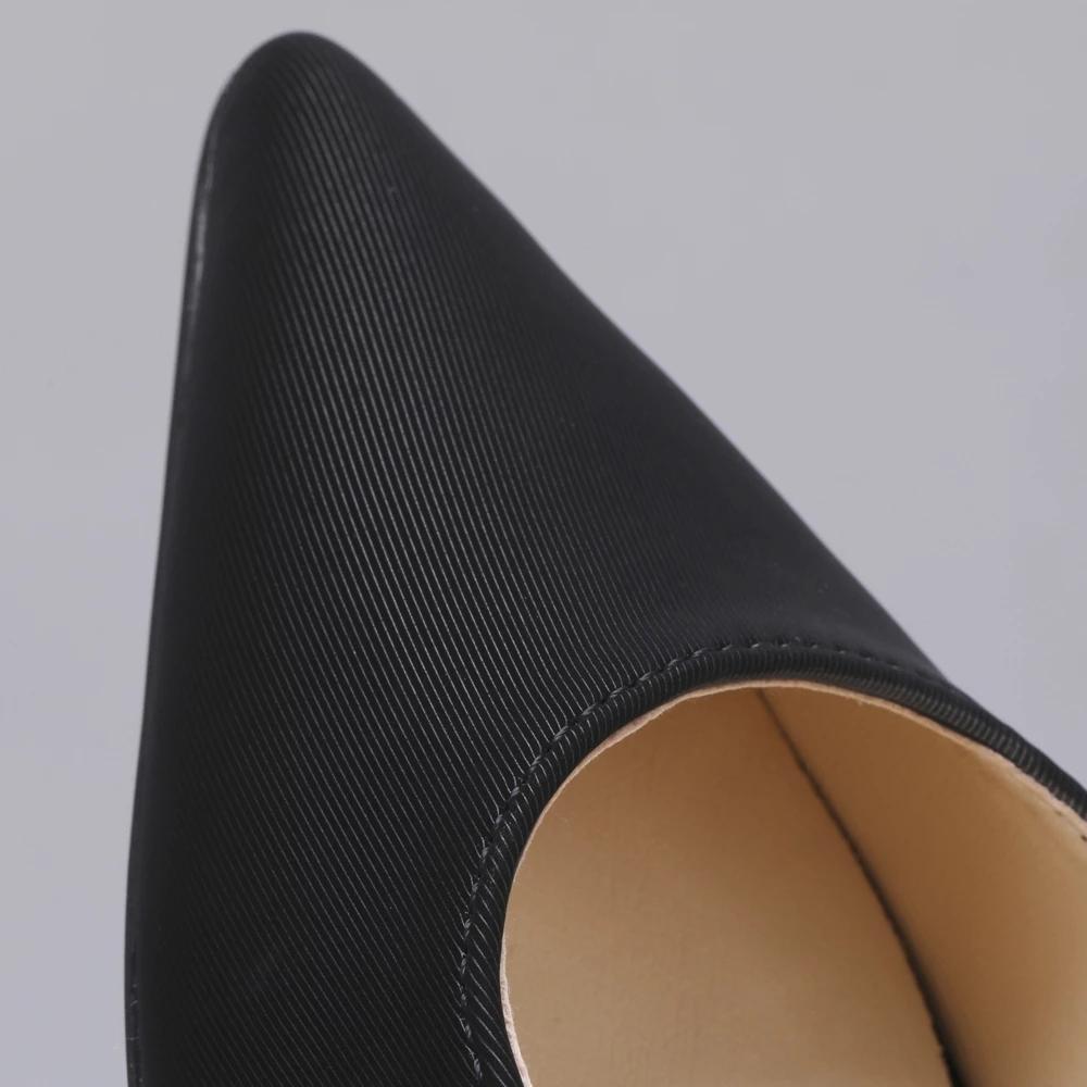 JiaLuoWei 3.9 Inch High Heel Pumps Lady Sexy Stilettos Pointed Toe Slip On Pumps Office Elgeant Casual Shoes Size 36-46