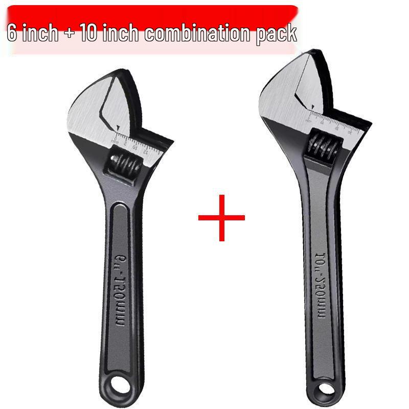 Multifunctional Thickened Adjustable Wrench - Buy 1, Get 3, Industrial-Grade, Fine Polished, Universal & Flexible.