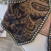 Nový Retro Národný Štýl Kvetinový Kardigán Vesta Dámska Móda Výšivka Skrátená Vesta Vintage Výstrih do V Bez Rukávov Dámske Vrchné Oblečenie Elegantná Vesta Topy