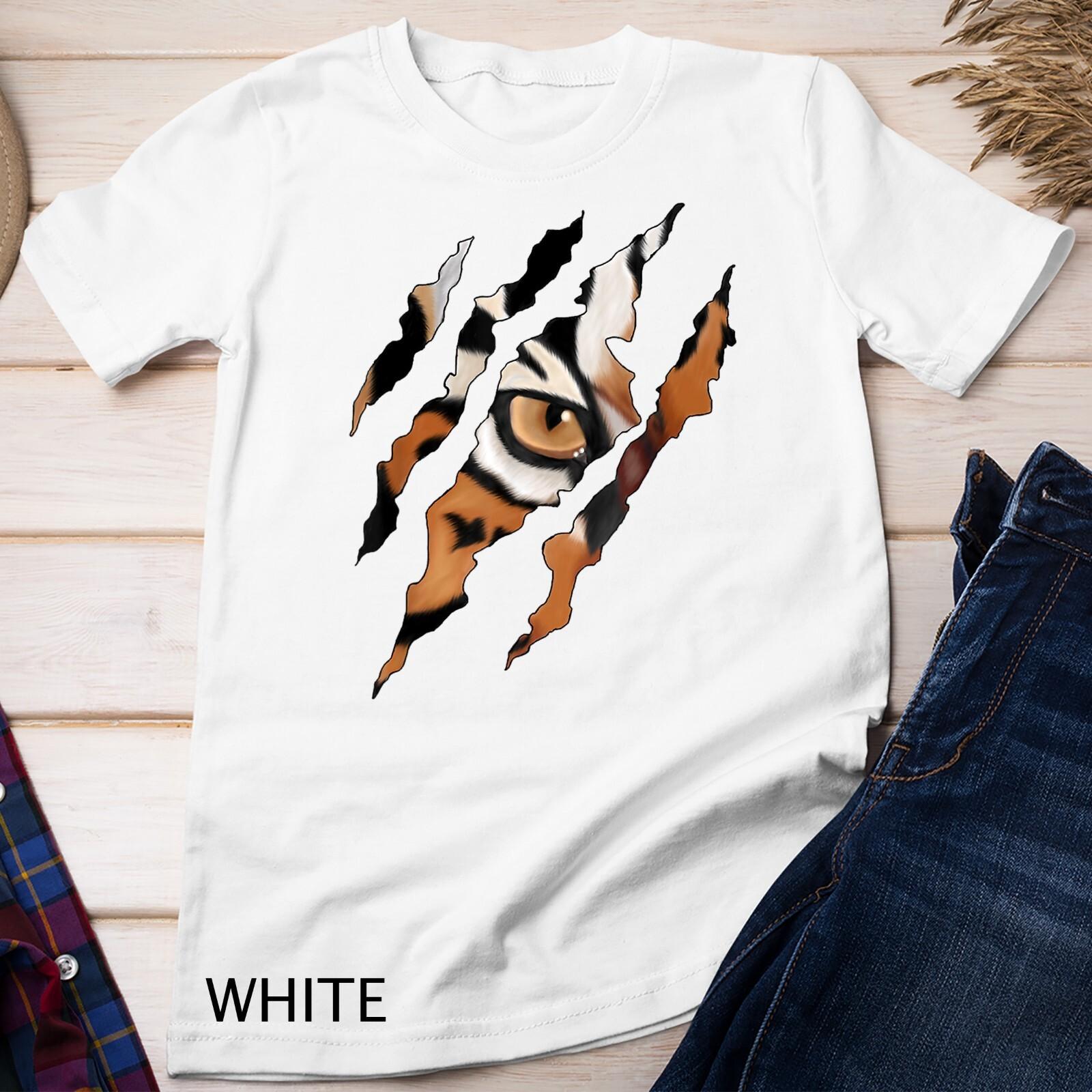 Fearless Tiger Cat Eye Claw Silhouette Shirt Easy Tiger Unisex T-Shirt Mens Womens Tees Top S