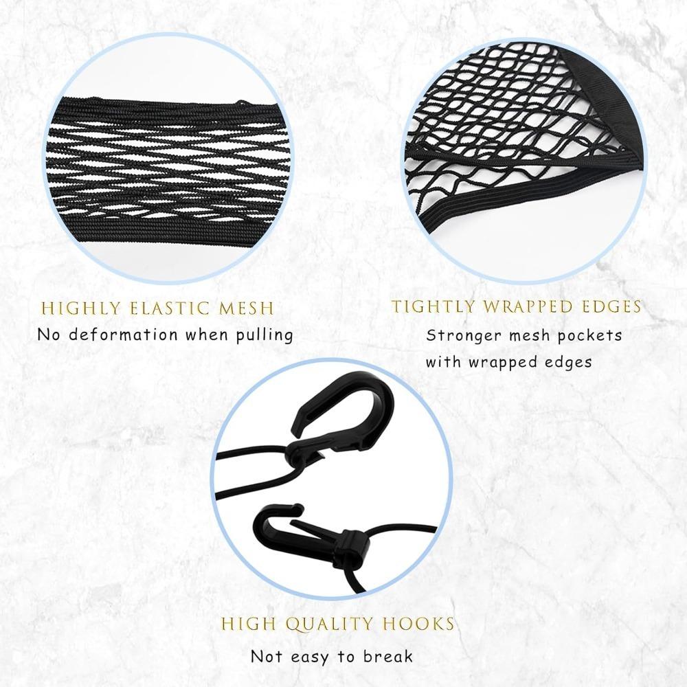 Motorrad-Gepäcknetze Doppellagiges Motorradnetz Gepäckband Gepäckträger Erweiterung Organizer Netztasche für Motorrad Trike Rad