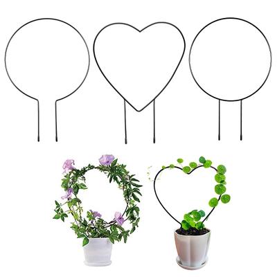 Plant Climbing Support Frame Potted Plant Shaped Flower Arrangement Stand Green Plant Climbing Vine Iron Stand Garden Tool