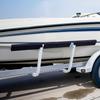 Boat Trailer Guides, 425 mm/475 mm Height Adjustable Trailers Guide, 2PCS Thickened Steel Trailer Guide-Ons with Thick Support Pads, Fits L-Beam, Box