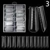 120 Pcs False Nail Tips Clear Matt Soft Fake Nails Extension For Home Diy Nail Salon Manicure