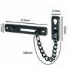Türkettenschloss Edelstahl Sicherheitskettenschutz Feder Anti-Diebstahl-Presse Heavy Duty Slide Catch Latch Schraubenschutz Zubehör
